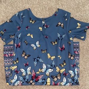 A&F Blue Butterfly Dress